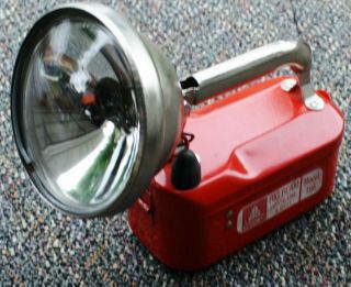 Vintage Big Beam Model 166 Flashlight Lamp Teledyne Emergency Systems Inc