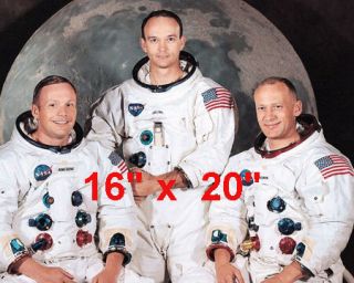 Neil Armstrong Apollo 11 Crew Poster Photo 16 " X 20 "