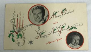 Merry Christmas And Happy Year Personalized Postcard Sent By Liberace