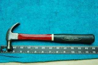 Vintage Plumb Tool Fap 7 7 Oz Claw Hammer Fiberglass Handle Ex Cond