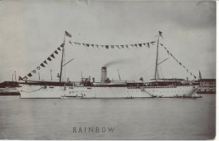 Uss Rainbow As - 7,  Black & White Real Photo Post Card 1912,