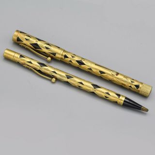 Waterman Gold Filled Filigree Fountain Pen And Pencil Set 28.  3 Grams