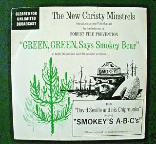Smokey Bear Record,  Christy Minstrels,  " Green,  Green,  Says Smokey Bear "
