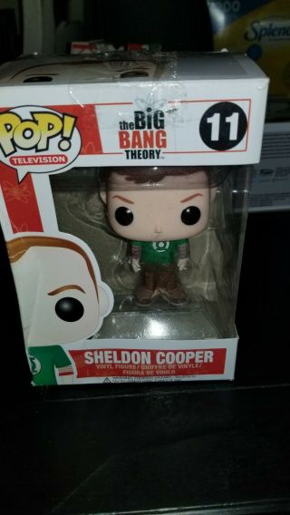 Funko Pop Sheldon Cooper 11 Big Bangtheory Green Lantern Shirt