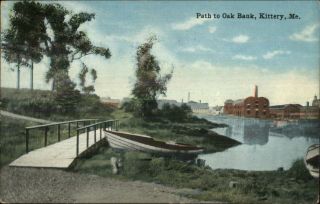 Kittery Me Path To Oak Bank C1910 Postcard - 1929