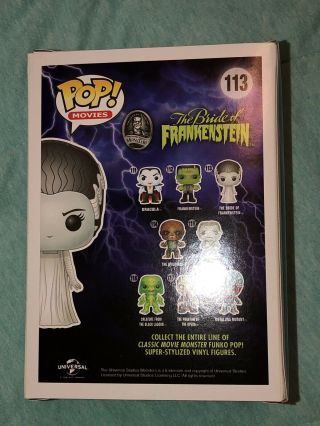 Funko Pop Bride Of Frankenstein Universal Monsters Figure Pop 4