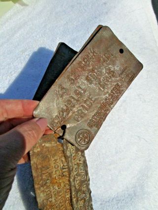 1963 BETHLEHEM STEEL,  SPARROWS POINT,  MARYLAND - 4 Vintage Factory Tags,  WIRE 8