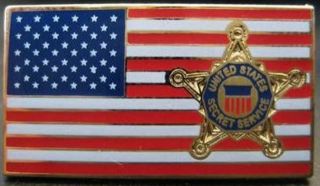 US Marshals Service Badge American Flag Lapel Hat Pin 6 - Pack 6