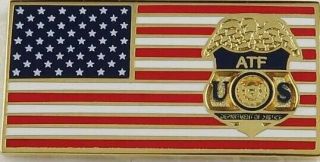 US Marshals Service Badge American Flag Lapel Hat Pin 6 - Pack 7