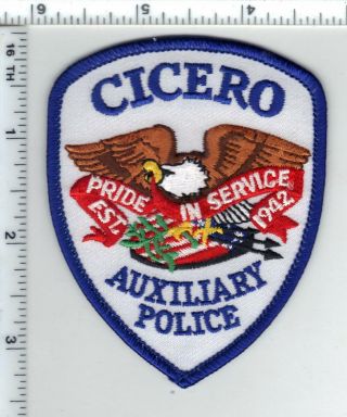 Cicero Auxiliary Police (illinois) Shoulder Patch -