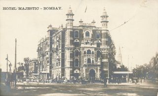 Vintage Postcard Hotel Majestic Bombay India