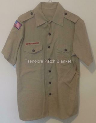Boy Scout Now Scouts Bsa Uniform Shirt Size Adult Medium Ss 041