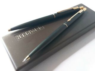 Vintage Parker Pen and mechanical pencil set in case 5