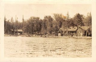 Dining Hall Trading Post Camp Of The Red Gods Buck Lake On Canada Postcard 1930s