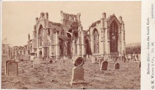 Cdv Carte De Visite 1850/60 Scotland G.  W.  Wilson Grave Death Gothic Church Ruin