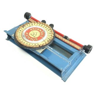RARE Simplex Model A.  V - - TYPEWRITER Schreibmaschine Vtg Toy Index 4