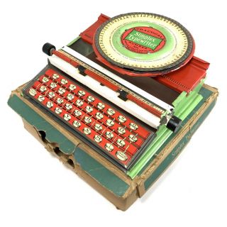 Simplex Practical No.  300 Typewriter Schreibmaschine Antique Vtg Toy Index