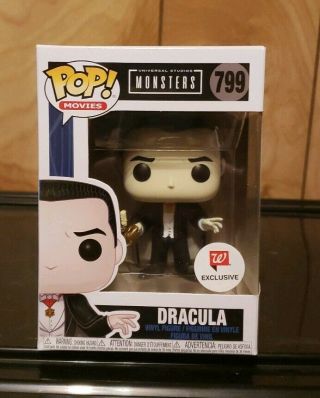 Funko Pop Universal Monsters Dracula 799 Walgreens Exclusive Box