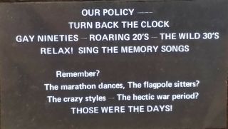 Turn Back The Clock Movie Theater Policy Statement Old Magic Lantern Glass Slide