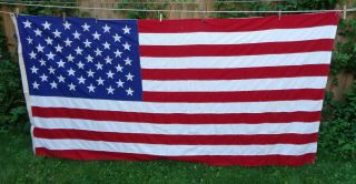 Valley Forge Flag Company Large 57 " X 114 " U.  S.  American Flag,  Patches