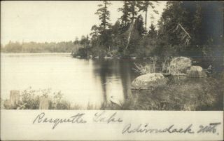 Adirondacks - Racquette Lake C1905 Udb Real Photo Postcard