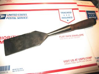 Antique Unknown Maker Good Quality 2 " Cast Steel Wood Chisel Good Cond.