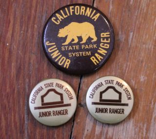 Vintage California State Park Junior Ranger Pins