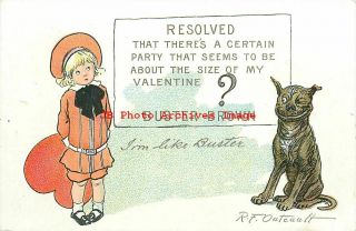 Valentine Day,  Tuck Buster Brown No Tck06 - 1,  Signed Outcault,  Resolved