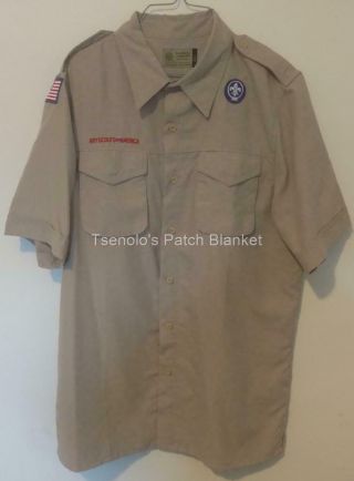 Boy Scout Now Scouts Bsa Uniform Shirt Size Adult Medium Ss 070