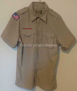 Boy Scout Now Scouts Bsa Uniform Shirt Size Adult Small Ss 059