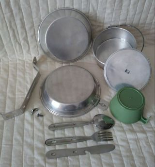 Vintage 1960 Boy Scout Mess Kit with utensils Very Nice/Used Once 5