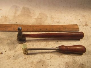 Vintage 2 Small Hammers For Jewelry Watchmaker Home Or Hobby