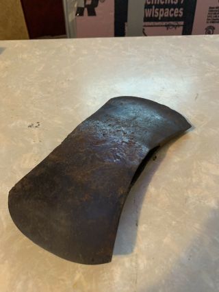Vtg Old Antique Iron Axe Double Bit Head Tool Marked Katco 3 - 1/4 Usa