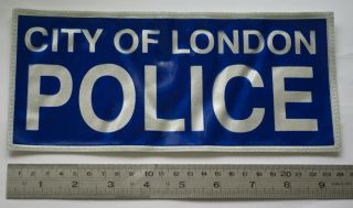 Obsolete City Of London Police High Visibility Patch,  Large Size