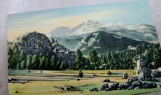 Colorado Co Longs Peak Estes Park Postcard Old Vintage Card View Standard Post