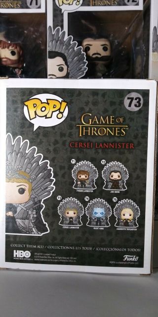 Funko Pop Cersei Lannister on Iron Throne Game of Thrones 73 HBO 4