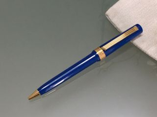 Omas Giubileo Roma 2000 Blue Cotton Resin Gold Trims Ball Pen