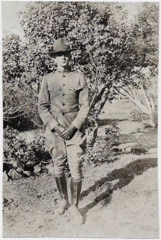 Old Photo Ww1 Us Soldier 1910s