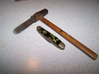 Cast Iron Trade Ax Axe Old West Hatchet Hammer Salesman Sample