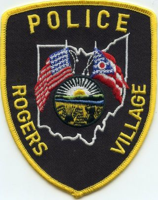 Rogers Village Ohio Oh Police Patch