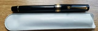 Omas Arte Italiana Milord Black 18k Gold Trim Fountain Pen