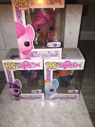Funko Pop My Little Pony Toys R Us Exclusive Set Pink Rainbow Dash Twilight