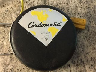 Vintage Cordomatic Model 500 - P Retractable Extension Cord 20 Ft Great