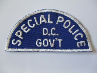 Vintage 1970s Cut Edge Twill Washington Dc Special Police Patch