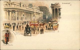Early Tuck 10 - London Royal Exchange Bank Of England C1900 Postcard
