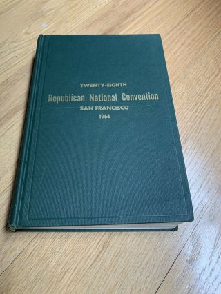 1964 Republican National Convention Hard Cover Book From Pettit & Martin Law