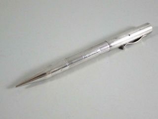 Edward Todd & Co Sterling Silver Fountain Pen,  Pencil Combo W/ Gold Nib