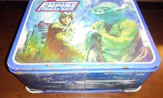 Vintage 1980 Star Wars The Empire Strikes Back Metal Lunch Box With Thermos