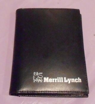 Merrill Lynch Note Pad With Calcluator Traditional Bull Logo With Ml Name