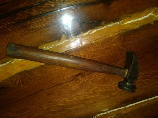 Antique 9 oz.  Cobbler ' s Boot & Shoe Tack & Nail Hammer 4